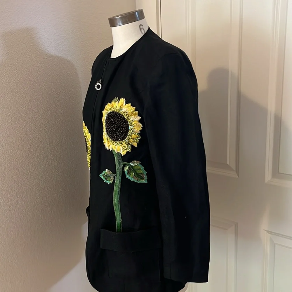 Rare Emanuel Ungaro sunflower jacket, size 4 - Picture 5 of 8